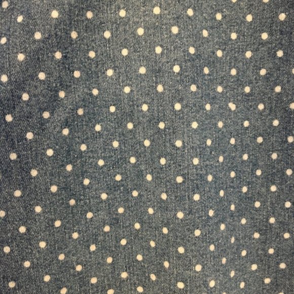 Roz Ali Women Polka Dot Blue Jeans Size 12 - Picture 4 of 9